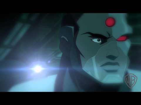 JL: Throne of Atlantis: Cyborg Attacked Clip