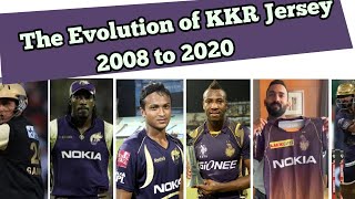 The evolution of KKR jersey (2008-2020) || Kolkata knight riders Jersey evolution || KKR IPL jersey