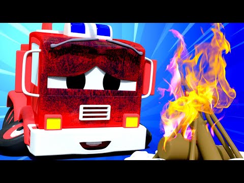 Tom der Abschleppwagen -  Die Reifen von Klein Frank dem Feuerwehrauto sind geschmolzen!