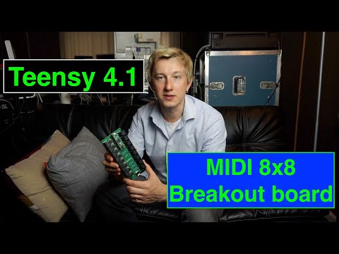 Teensy 4.1 MIDI Breakout boards DIY kit