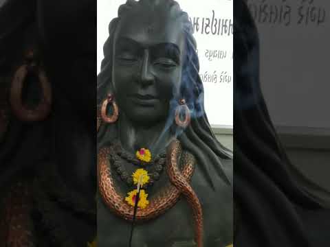 Black Adiyogi Shiva Statue