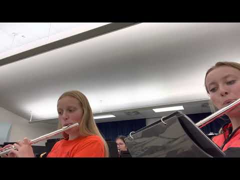 11/10/22 Pep Band Celebration arranged by Jerry Burns POV of a Flute in HS Band