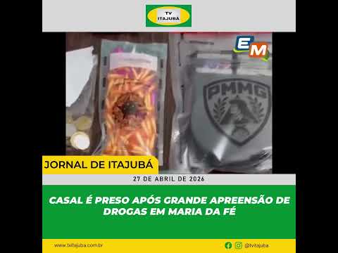 🚔💊 CASAL É PRESO APÓS GRANDE APREENSÃO DE DROGAS EM MARIA DA FÉ