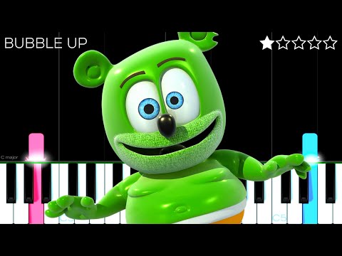Gummy Bear - Bubble Up | EASY Piano Tutorial