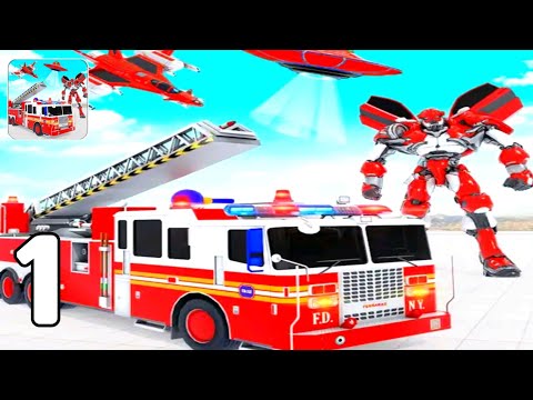fire robot transforming truck robot games - Tutorial Part 1 (Android GamePlay Walkthrough)