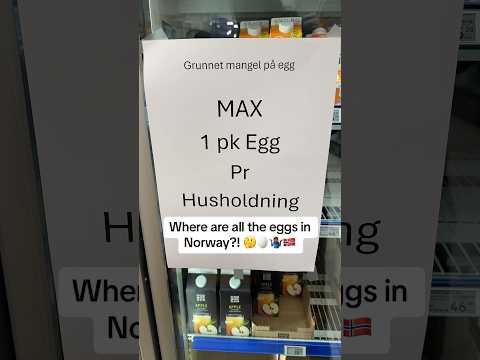 Norway Egg Shortage 🥚🇳🇴 #eggshorts #norwayshorts
