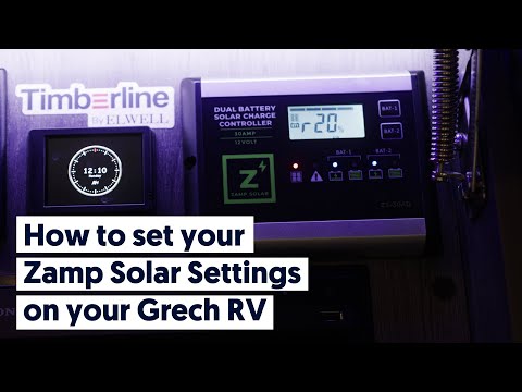 How to set your Zamp Solar Settings on your Grech RV
