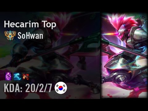 Hecarim Top vs Maokai - SoHwan - KR Challenger Patch 6.13