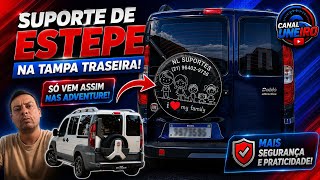 SUPORTE DE ESTEPE NA PORTA TRASEIRA DO DOBLÒ! Segurança e Praticidade