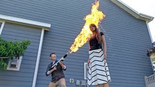 Things You Shouldn't Do With a Flamethrower!