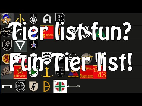 Time for some tier list fun with a fun tier list for the divisions in Steel Division 2
