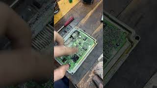 Xsara picasso 2.0 pifando - olha só quanto óleo dentro da central de injeção!! 😩😳 #citroen #xsara