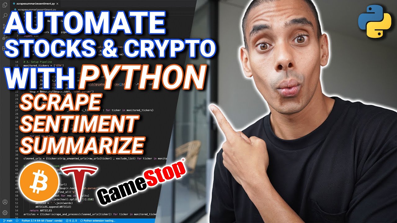 Automate Stocks and Crypto Research with Python and Deep Learning | Full Python Project