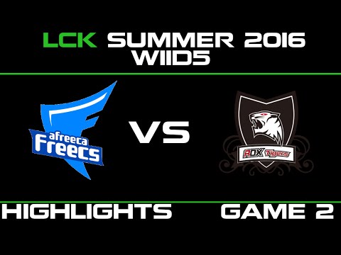 AFS vs ROX Game 2 Highlights LCK Champions 2016 W11D5 Afreece Freecs vs ROX Tigers   AFS vs ROX