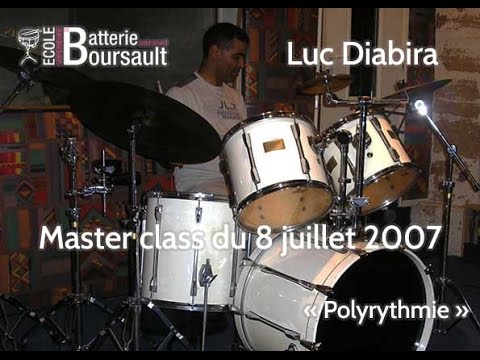Ecole de Batterie Boursault  - Les master class - Luc Diabira