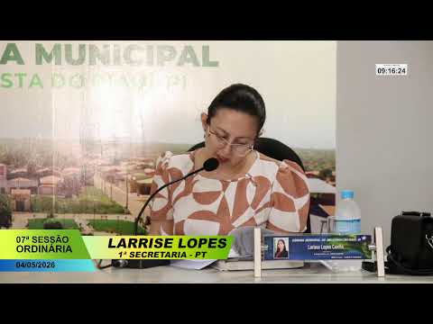 7ª SESSÃO ORDINÁRIA 04/05/26