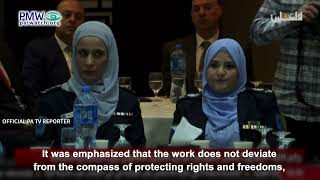 PA TV reporter speaking about police enforcing law