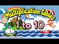 MEMORIZE FASTER MULTIPLICATION TABLES FROM 1 TO 10 | BEST PRACTICE TO LEARN MATH FOR KIDS