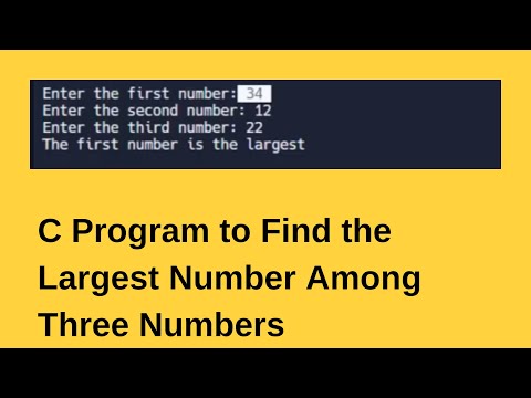 Finding the Greatest Among Three Numbers in C: A Step-by-Step Guide ...