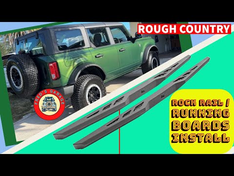 Installing Rough Country rock sliders or side steps. https://amzn.to/3skZrrP