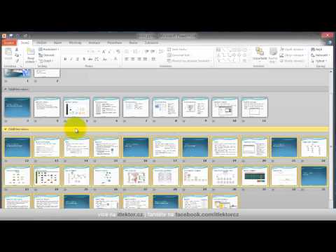 29. Videotutorial – Sections in PowerPoint