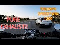 Triumph Speed Twin 1200 Pure Exhaust Evening Ride 4K