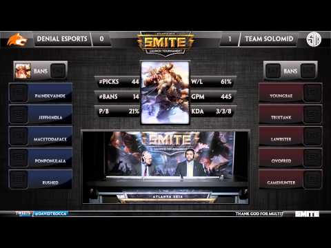 Smite Launch Tournament - Team SoloMid vs. Denial eSports (Day 1)
