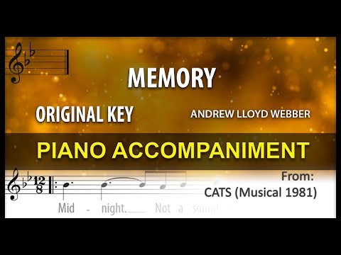 Memory Karaoke Andrew Lloyd Webber  Original key
