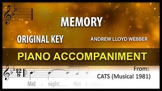 Memory Karaoke Andrew Lloyd Webber Original key