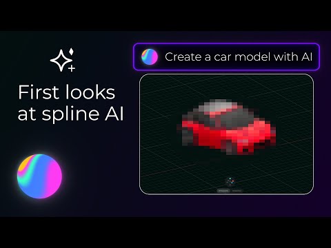 Spline 3D AI model generator is here! (Quick Overview)