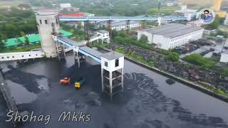 আকাশ থেকে হামিদপুর ইউনিয়নের বড়পুকুরিয়া কয়লা খনি
