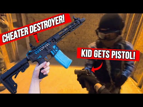 Surprising Airsoft Players with Free Pistols!