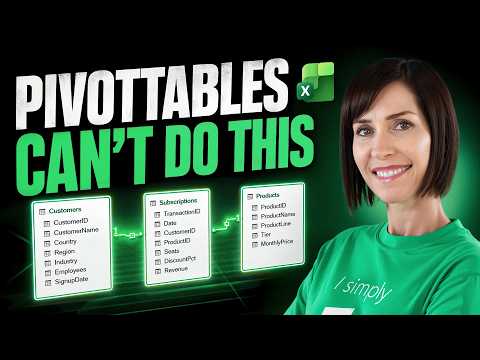 Power Pivot: What PivotTables Cant Do Power Pivot: What PivotTables Cant Do