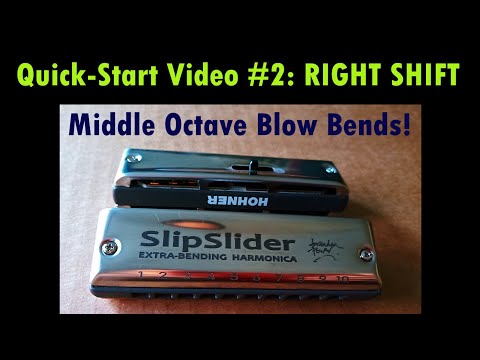 SLIP-SLIDER Mk3: the Blues Harp with a JOYSTICK! - Video #2: Middle Octave Blow Bends!