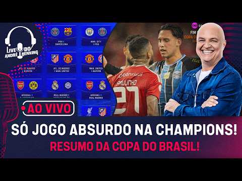 AO VIVO:RESUMO DA COPA DO BRASIL; GRÊMIO 0X0 INTERNACIONAL; SÓ JOGAÇOS NA CHAMPIONS; RAPHINHA VOANDO
