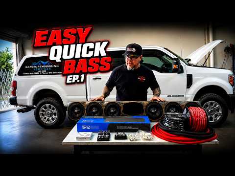 Quick, Easy BASS! A Beat Upgrade 🔊 for the F-250 Work Truck. Six 6.5" Subs + 4,000 Watt amp | ep.1
