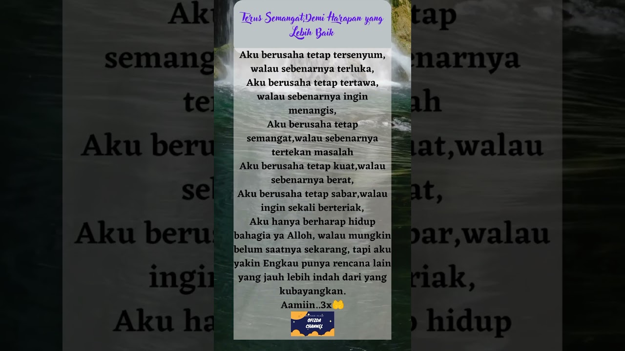 terus Semangat Demi Harapan yang Lebih Baik #shorts #shortsfeed #story #motivation #doa