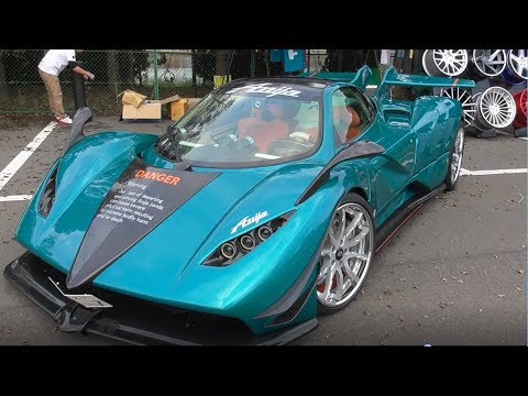 スーパーカー軍団 Anija搬出 【NS ROUNDER Vol.6 in CHIBA】Zonda Lamborghini Ferrari 2018/10/14