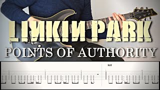 LINKIN PARK - POINTS OF AUTHORITY | Guitar Cover Tutorial (FREE TAB)
