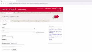How to Wire Transfer Money on Bank of America