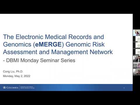 The eMERGE Genomic Risk Assessment and Management Network – Challenges and Opportunities (Cong Liu)