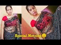 Morning Special Video With Black Saree