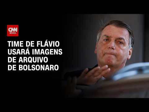 Time de Flávio usará imagens de arquivo de Jair Bolsonaro em campanha | CNN PRIME TIME