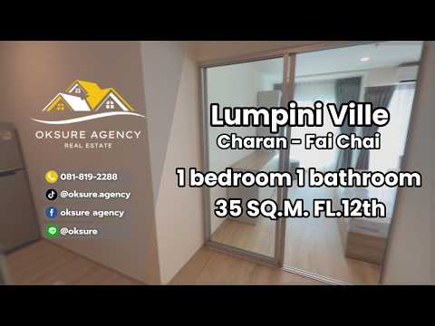 Lumpini Ville Charan-Fai Chai, Bangkok, 22 Charan Sanit Wong Road, Ban Chang Lo, Bangkok Noi, Bangkok, 1 Bedroom, 35 sqm, Condo For Rent, by NATTAPHONG Yodmanotham (K. Book), 500612658 - DDproperty.com