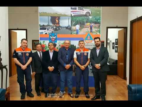 O Prefeito Ayres Scorsatto, o Presidente da Câmara de Juquitiba, Irineu Machado e o Secretário Municipal de Gestão, Junio Cesar participaram de uma reunião de emergência na sede da Defesa Civil do Estado de São Paulo