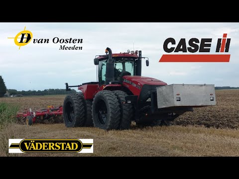 Stoppelland bewerken Väderstad Swift 560  Case steiger 400 H Van Oosten Meeden oost Groningen