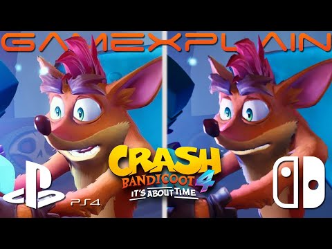 Crash Bandicoot 4 Graphics Comparison (Switch vs. PS4 Pro)