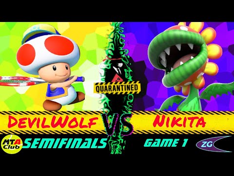Quarantined Rapport 3 - Mario Tennis Aces Tournament Semifinals Game 1 - DevilWolf vs Nikita