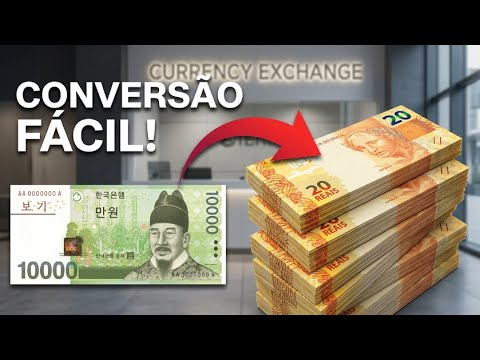 Vídeo: Converter won para real: cotação e conversão