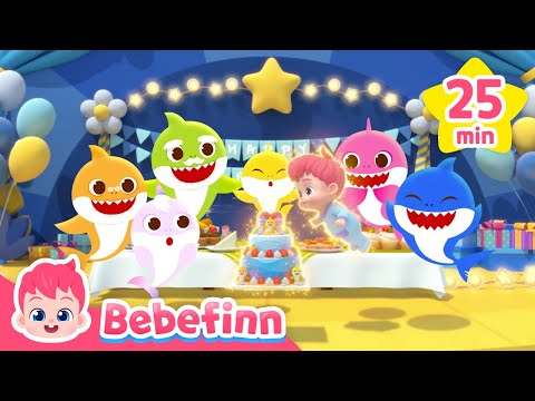 Happy 10th Year, Baby Shark! Bebefinn and Doo Doo Doo CompilationㅣKids SongㅣNursery Rhymes